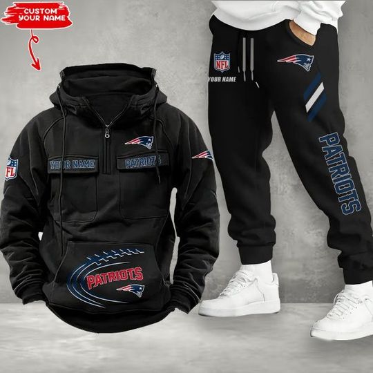 New England Patriots Vintage Men’s Cargo Hoodie And Pants