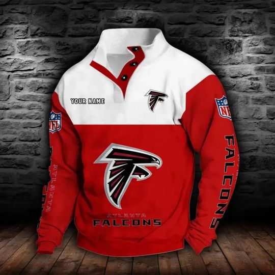 Atlanta Falcons New Personalized Colorful Stand Collar Sweatshirt