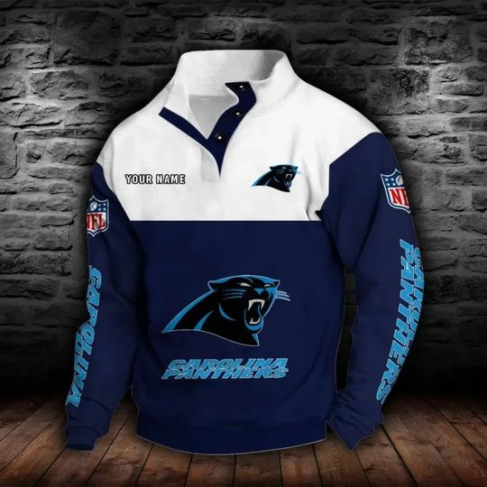 Carolina Panthers New Personalized Colorful Stand Collar Sweatshirt