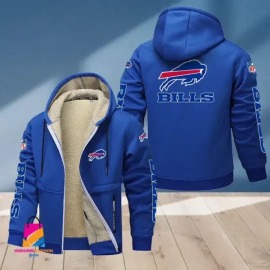 Discover Buffalo Bills Multicolor Thickened Zipper Hoodie