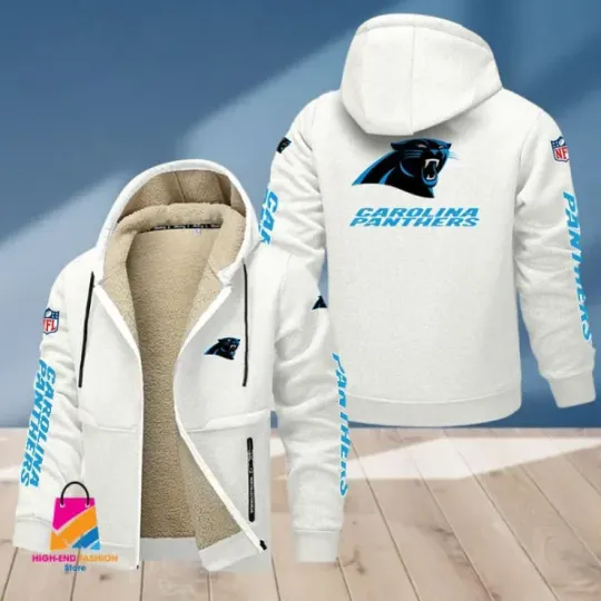 Carolina Panthers Multicolor Thickened Zipper Hoodies
