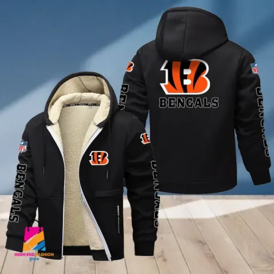 Discover Cincinnati Bengals Multicolor Thickened Zipper Hoodies