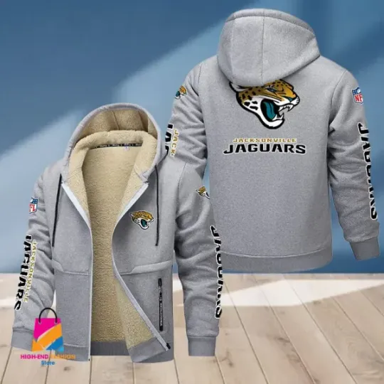 Jacksonville Jaguars Multicolor Thickened Zipper Hoodie