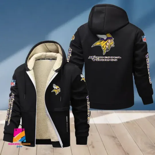 Minnesota Vikings Multicolor Thickened Zipper Hoodies