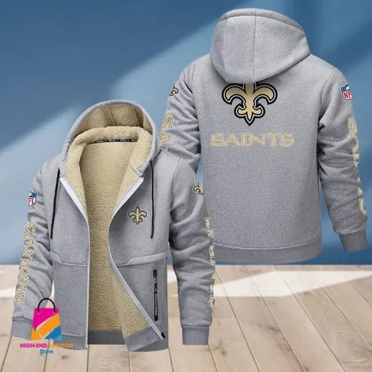New Orleans Saints Zipper Hoodies