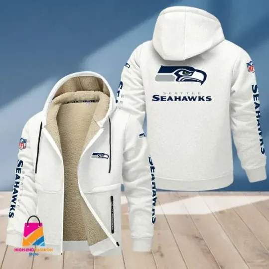 Seattle Seahawks Multicolor Thickened Zipper Hoodies