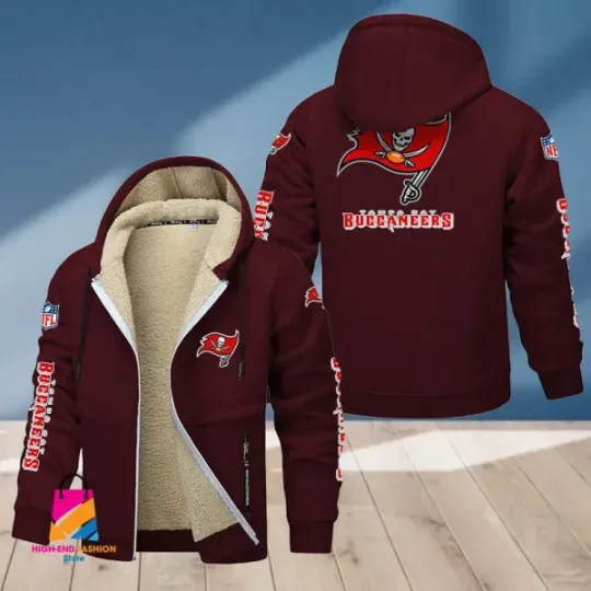 Tampa Bay Buccaneers Multicolor Thickened Zipper Hoodie