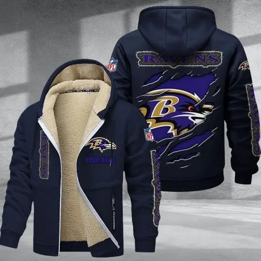 Baltimore Ravens Zipper Hoodies