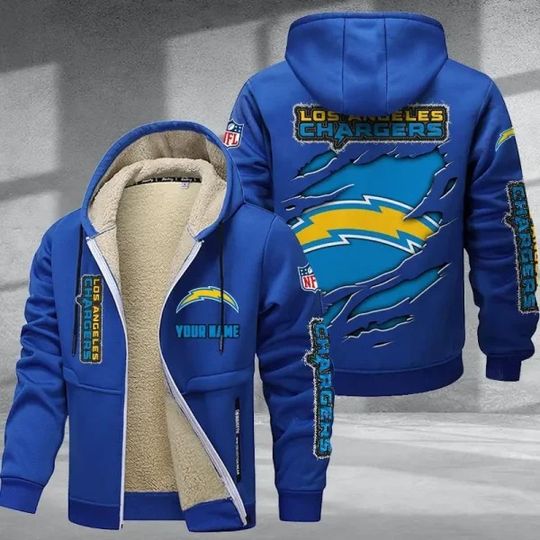 Los Angeles Chargers Zipper Hoodies