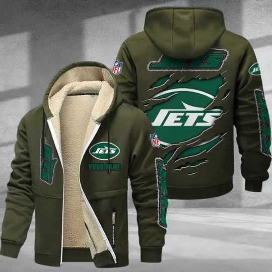 New York Jets Zipper Hoodies