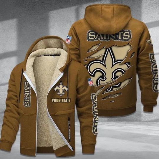New Orleans Saints Zipper Hoodies