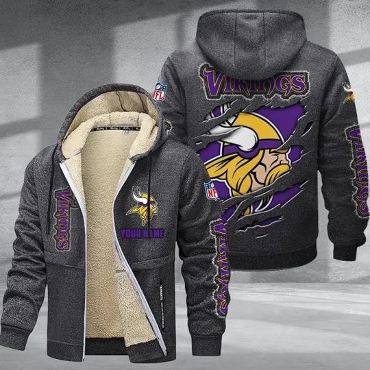 Minnesota Vikings Zipper Hoodies