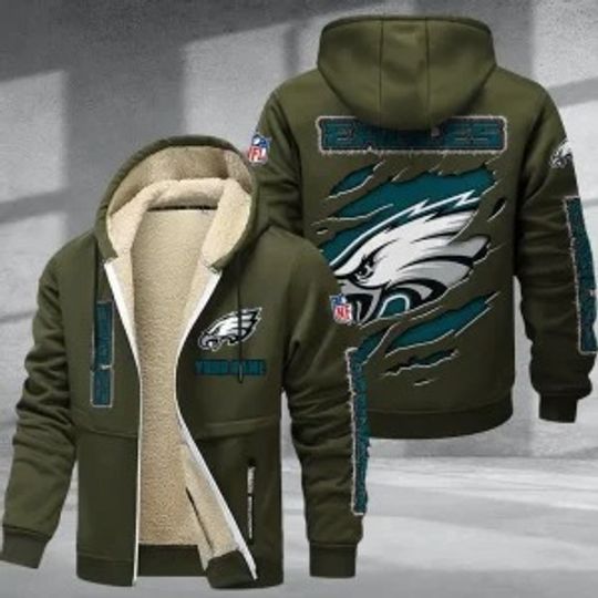 Philadelphia Eagles Zipper Hoodies