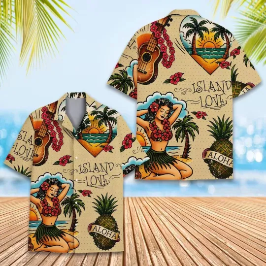 Discover Island Love Hawaiian Shirt Men Women Youth, Vintage Aloh