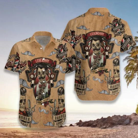 Discover Barber Til I Dye Hawaiian Shirt Unisex Adult Hw3100_brw_9 Tropical Summer Beach