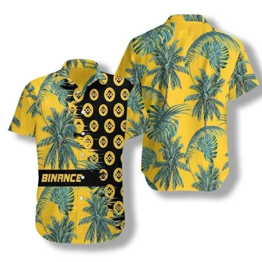 Discover Binance Coin Yellow Hawaiian Shirt Unisex Adult Hw7294_gmp_37 Tropical