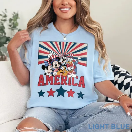 Discover Disney Friends America Mom Cute Shirt for Men Women