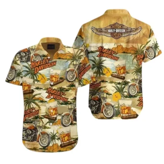 Discover Haarleyy Davidson Hawaiian Shirt for Men, Button Up Shirt