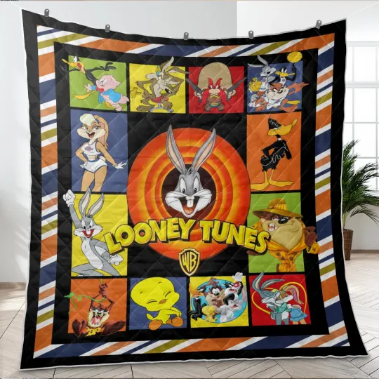 Looney Tunes Quilt, Looney Tunes Cartoons TV Series Quilt Blanket Cartoon Gifts