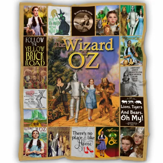The Wizard Of Oz Blanket, The Wizard Of Oz - Judy Garland Fleece, Sherpa Blanket