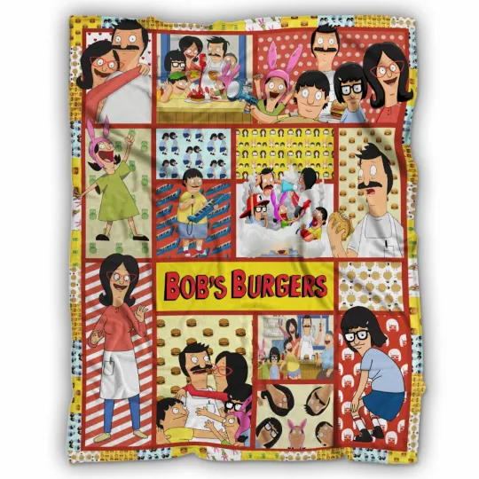 Discover Bob's Burgers Blanket, Bob's Burgers Family Fleece, Sherpa Blanket