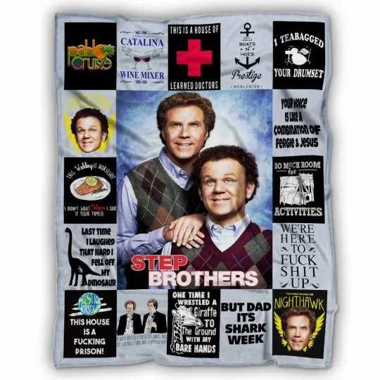 Step Brothers Blanket, Step Brothers Movie Fleece, Sherpa Blanket