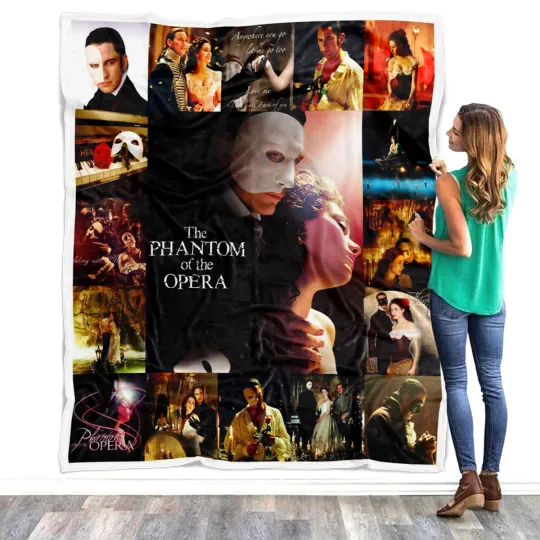 Discover The Phantom Of The Opera Blanket, Broadway Musicals Fleece Blanket Soft and Cozy