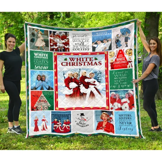 Discover White Christmas Quilt, White Christmas Movies Quilt Blanket Soft and Cozy