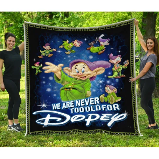 Discover We Are Never Too Old For Dopey Quilt, Winnie The Pooh Quilt Blanket