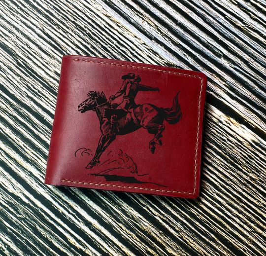 Leather Cowboy Wallet - Western Americana Men’s Leather Wallet
