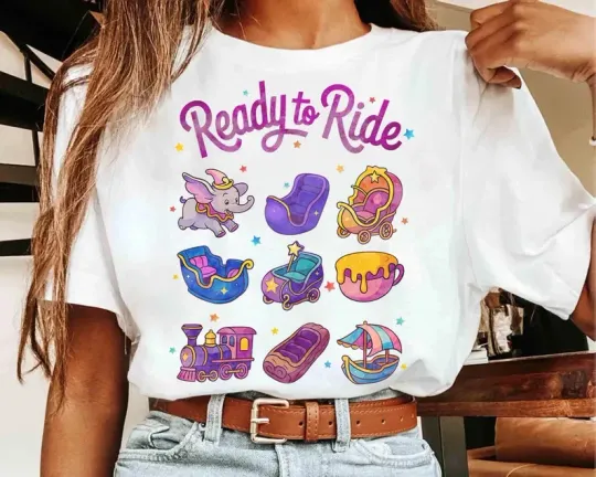 Discover Disney Here For The Rides Vehicles T-Shirt, Gift For Friends