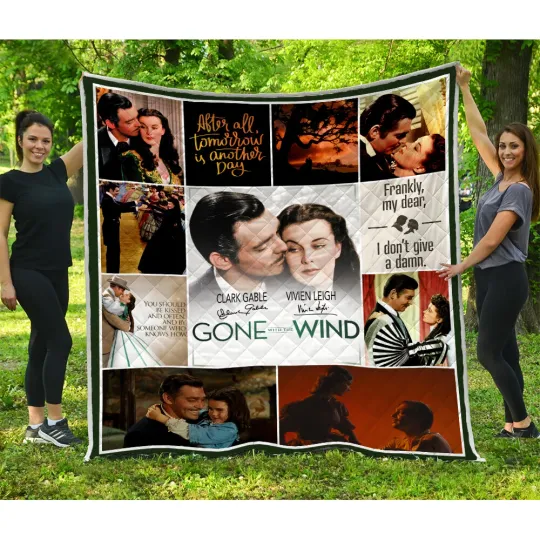 Discover Gone with the Wind Quilt Blanket, Classic Movies Quilt Soft and Cozy