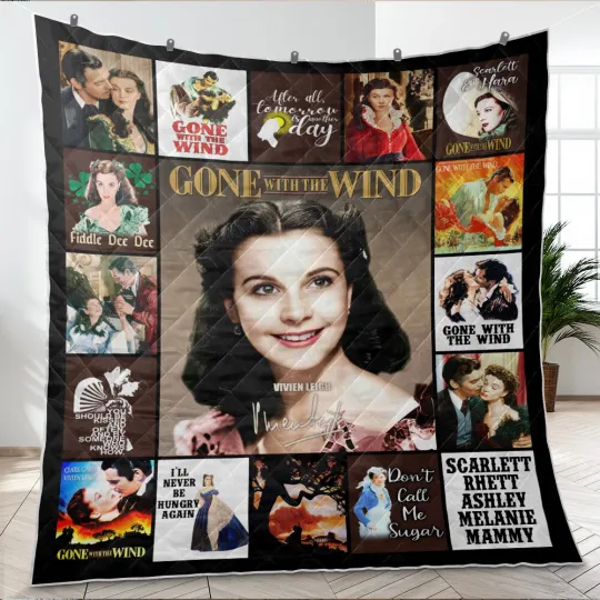 Discover Gone with the Wind Quilt, Vivien Leigh Quilt Blanket Soft and Cozy Luxury