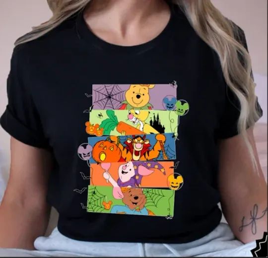 Discover Disney Funny Pooh Friends Tigger Piglet Eeyore T-Shirt, Gift For Friends