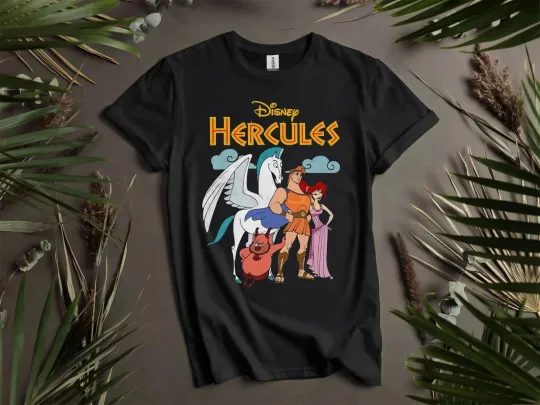 Discover Disney Hercules Classic Group Shot T-Shirt, Gift For Friends