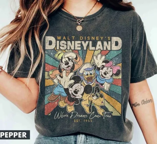 Discover Retro Comfort Colors Walt Disney's Disneyland Shirt, Mickey and Friends Shirt,.!