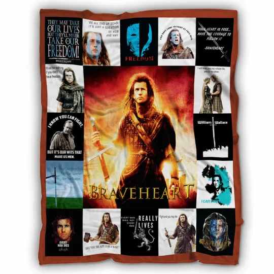 Discover Braveheart Blanket, Braveheart Movies Fleece, Sherpa Blanket Soft and Cozy Gifts