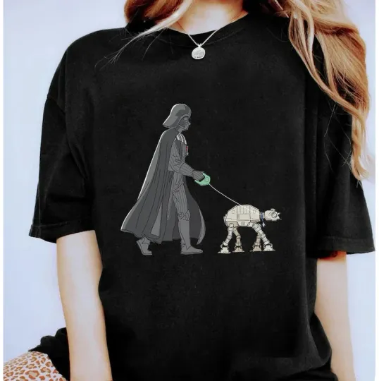 Discover Disney Star Wars Darth Vader AT-AT T-Shirt, Gift For Friends