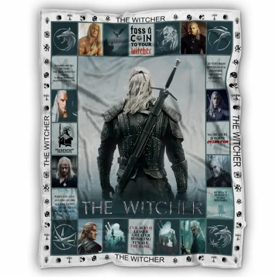 Discover The Witcher Blanket, The Witcher TV Series Fleece, Sherpa Blanket Soft and Cozy