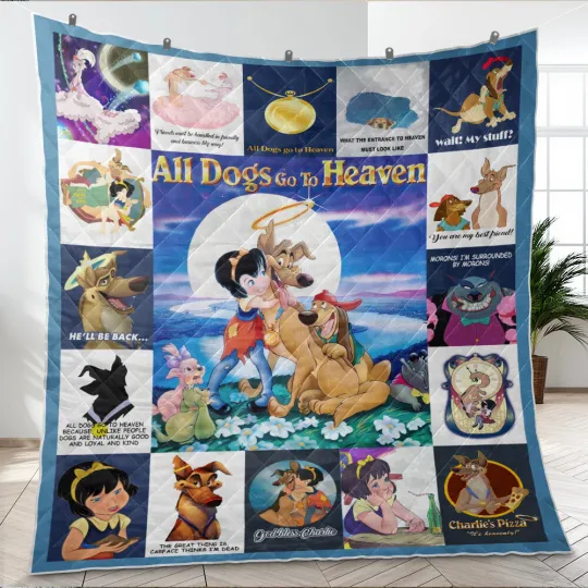 Discover All Dogs Go To Heaven Quilt, All Dogs Go To Heaven Cartoon Movies Quilt Blanket