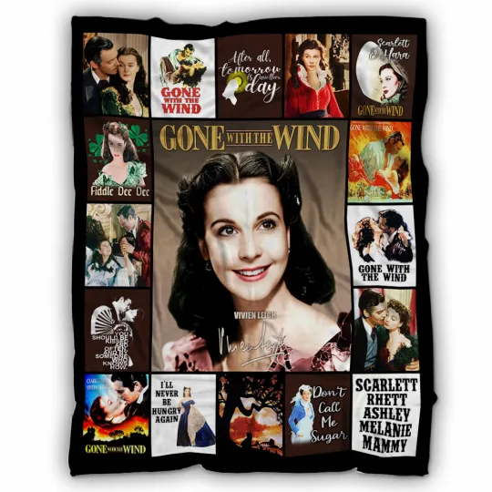 Discover Gone with the Wind Blanket, Vivien Leigh Fleece, Sherpa Blankets Soft and Cozy