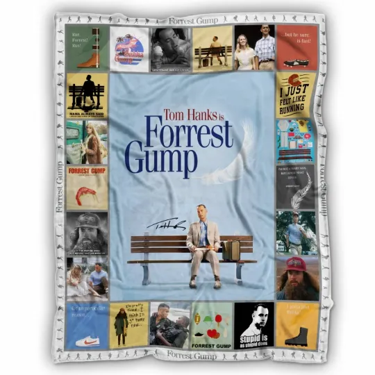 Discover Forrest Gump Blanket, Forrest Gump Movies Fleece, Sherpa Blanket Gifts