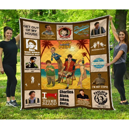Discover Two and a Half Men Quilt, Two and a Half Men Movies Quilt Blanket