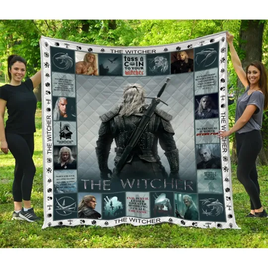 The Witcher Quilt, The Witcher TV Series Quilt Blanket Soft and Cozy Luxury