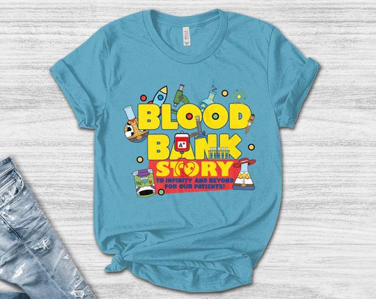 Discover Blood Back Story Lab Week 2026 Shirt, Laboratory Team, Medical Lab Tech, Medical Assistant Gift for Phlebotomist, Patient Care Group UOUY09