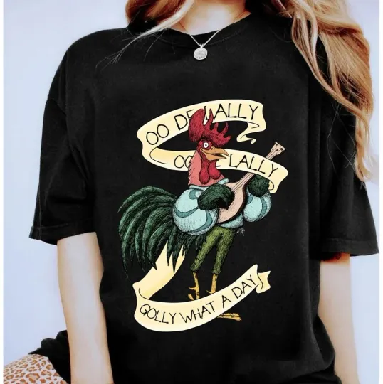 Discover Disney Alan-A-Dale Rooster Golly What A Day Robin T-Shirt, Gift For Friends