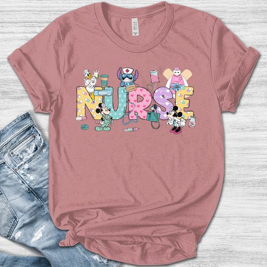 Discover Disney Nurse Shirt/Stitch Nursing Shirt/Minnie Nurse Week Shirt/Nurse Disneyland Trip Shirt/Mickey Nursing School Shirt OGZG01