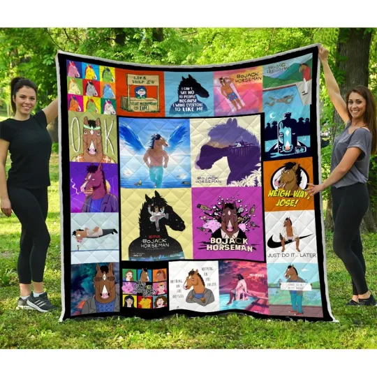 Discover BoJack Horseman Blanket, BoJack Horseman Cartoon TV Series Quilt Blanket