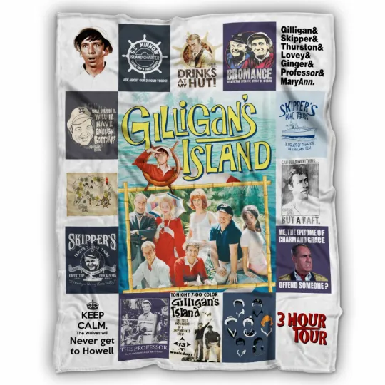 Discover Gilligan's Island Blanket, Gilligan's Island TV Series Fleece, Sherpa Blankets