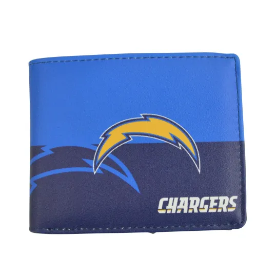 Discover football Chargers Team Men Leather Wallet Gift For Him